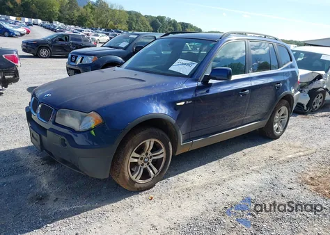 2005 BMW X3 3.0I z USA, uszkodzony, nr VIN WBXPA93485WD06632